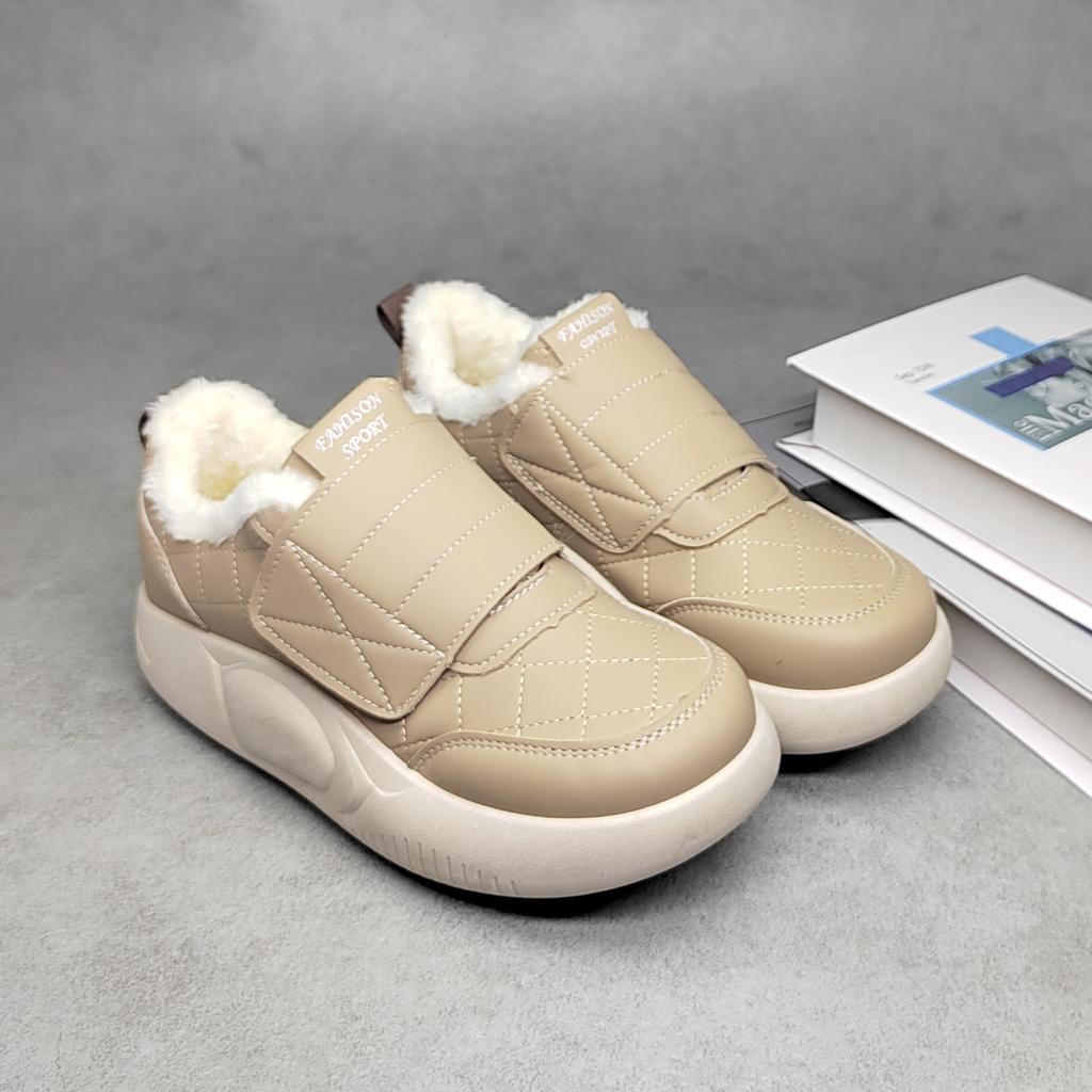 Men's New Arrival Fleece-Lined Warm & Comfortable Winter Sneakers with Velcro Closure Anti-Slip & Durable Casual Snow Boots