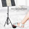 Portable Small Music Page Turner Foot Pedal Rechargeable Wireless Page Turners for Electronic Music Scores Enduring