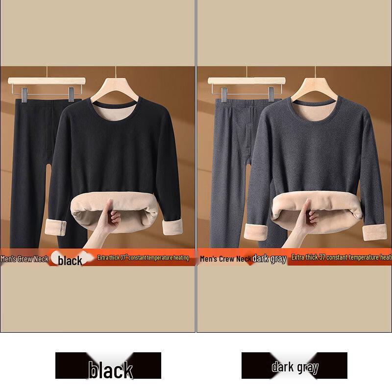 W.xuan Men's Super Warm Fleece Thermal Underwear Set