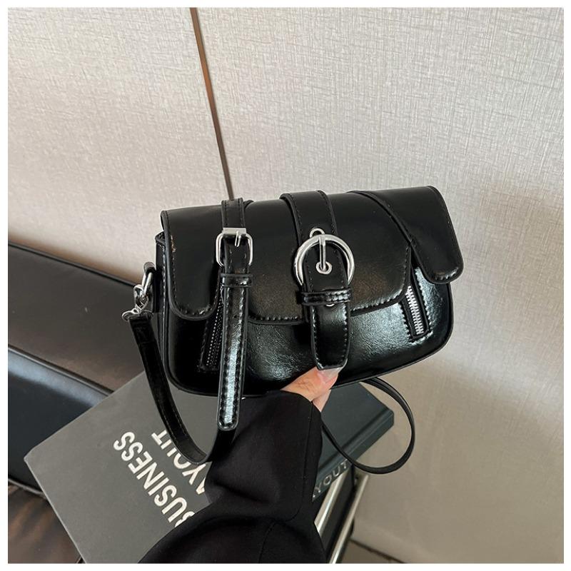 

Underarm bag medium bag female crossbody small square bag retro new single shoulder texture casual niche чорний