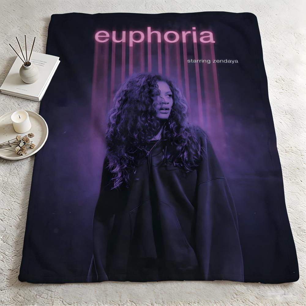drama EEuphoriaa Throw Warm Soft Flannel Blanket Multiuse for Sofa Bed Camping Travel Nap