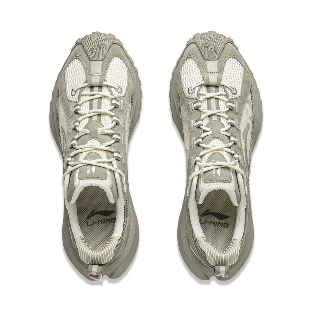 Li Ning Youxia CRC Trendy Comfortable Non-Slip Wear-Resistant Low-Top Casual Shoes Unisex Casual Shoes Light-Green AZGV051-1