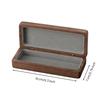 Solid Wood Eyeglasses Case Sturdy Wooden Glasses with Hinged Lid