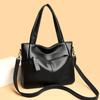 Lightweight Large Capacity Faux Leather Multipurpose Storage Bag for Daily Use