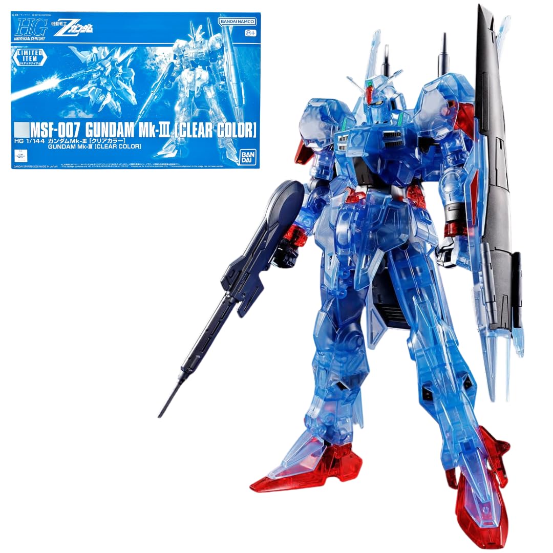 

BANDAI SPIRITS HG 1/144 Gundam Mk-III [Clear Color] Event Limited Mobile Suit Z Gundam Plastic Model