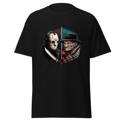 Freddy vs. Jason T-Shirt - Nightmare Showdown Design