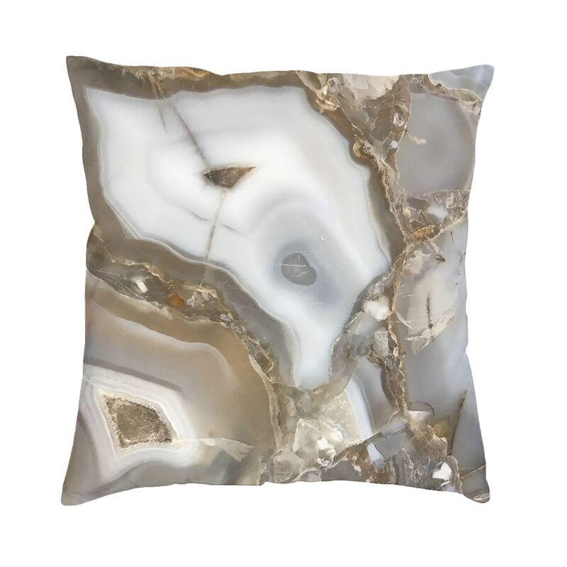 Marble Teal Agate Pattern Cushion Cover 45X45 Home Decor 3D Printing Marble Texture Throw Pillow For Living Room Two Side