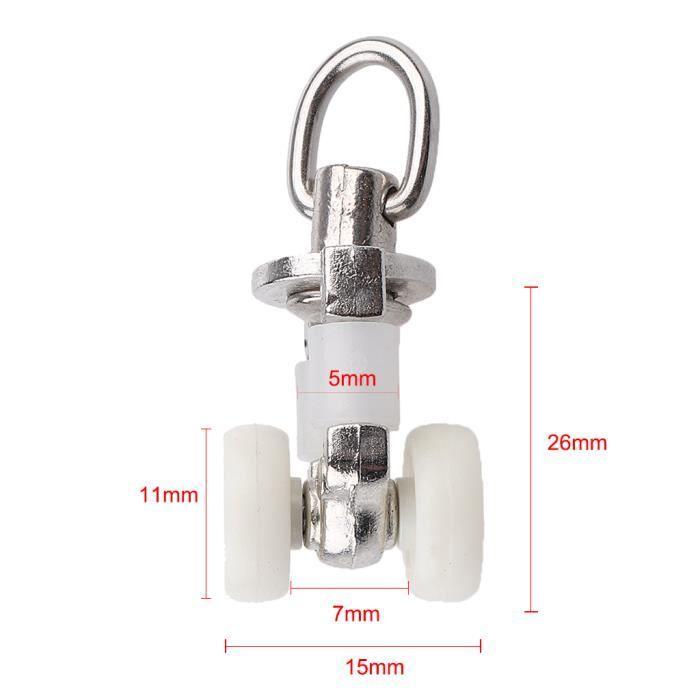 Rouleaux de Rail de Rideaux pour Voilages - Marque - Modèle - Gris - Synthétique - Uni