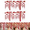 Festive Felt Ceiling Decoration Chinese New Year Hanging Fu Ornament Red Tassel Lucky Horse for Event and Room Decor