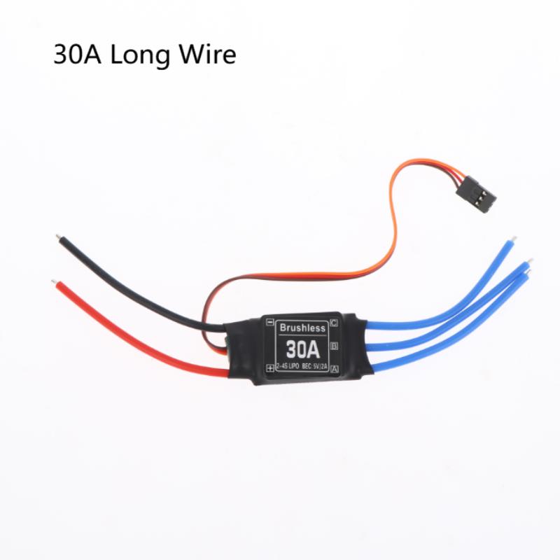 

30A Безколекторний електронний регулятор швидкості з 5V 3A Ubec Xt60 Esc Безколекторний двигун для RC FPV вертольота Міні квадрокоптера дрона A1 30A No Soldering