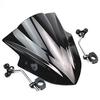 Karun FOR Kawasaki Z125 Z750 Z800 Front Glass Windscreen Cover (Black)