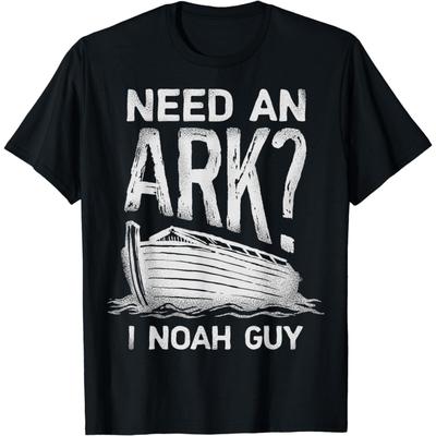 ZisZor Need an Ark I Noah Guy Funny Christian Men Women Pun Humor T-Shirt