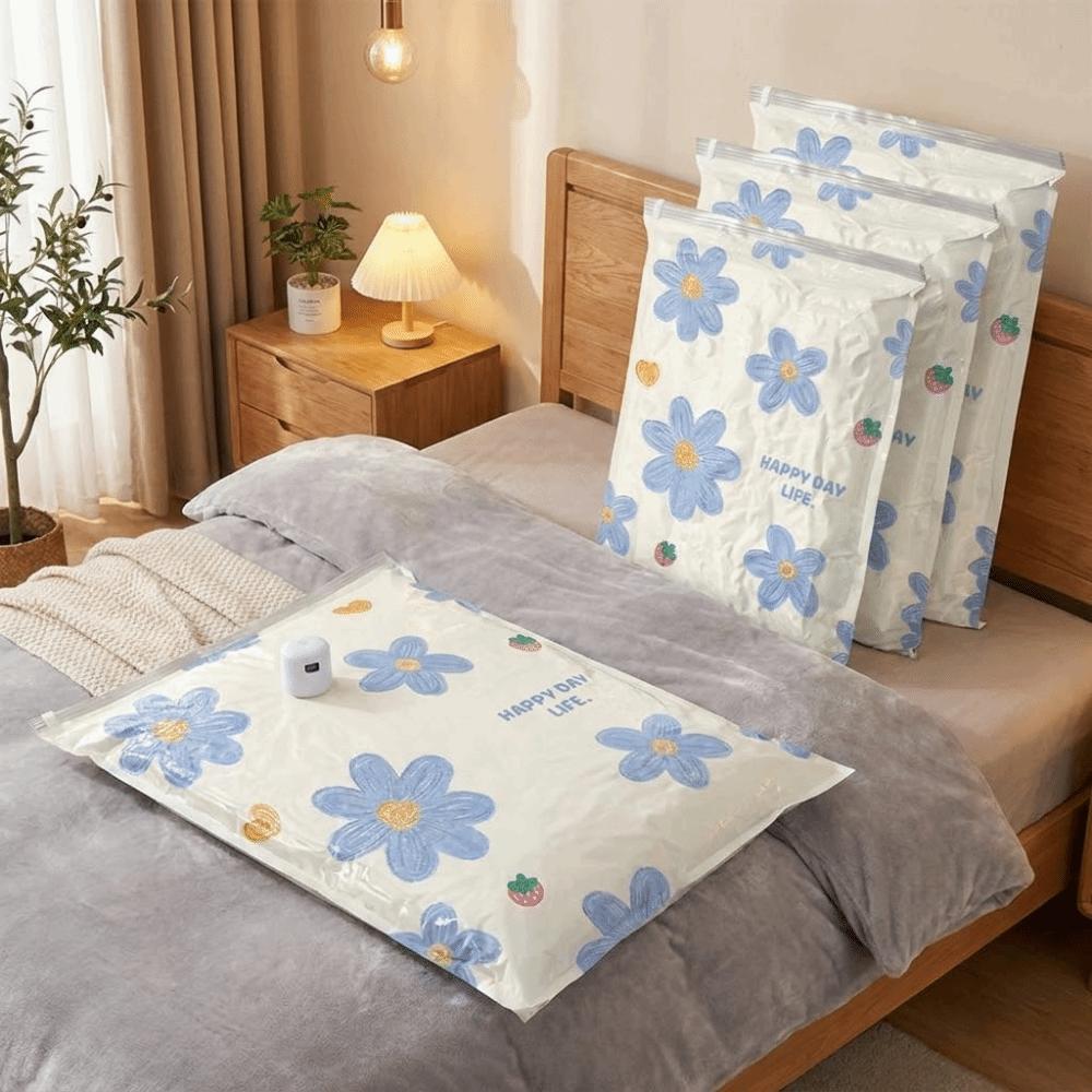4PCS Space Saving Vacuum Storage Bag Large Capacity Clothes Moving Bag Quilt Organizer  for Home