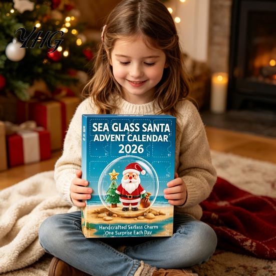 Christmas Ornament Making Kit Advent Calendar 2026, 24 Days 2D Acrylic Tree Bear Elk Unboxing Surprise Set Snowman Ornaments Countdown for Holiday