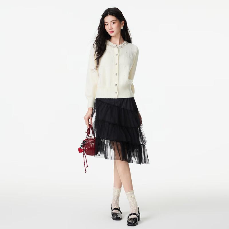 FivePlus Women's Hand-Beaded Knit Cardigan