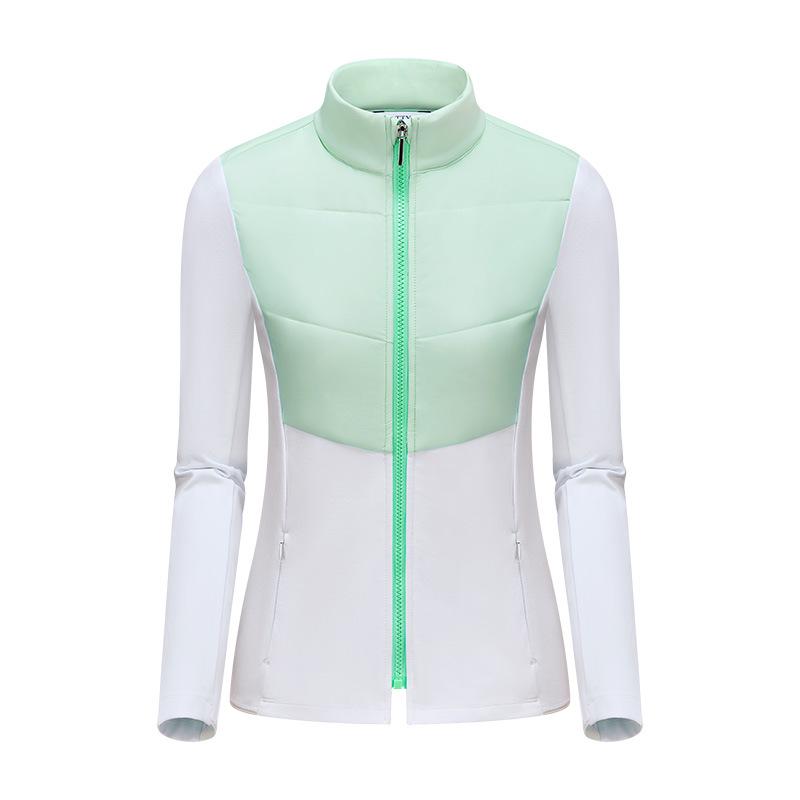 Women's Windproof Long Sleeve Golf Jacket - Autumn/Winter Sunscreen, Korean Style, Warm and Slimming Sportswear