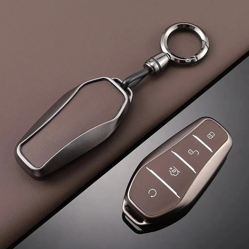 Car Key Case Cover Full Alloy Shell Keyring Pendant For Byd Atto 3 Han Ev Dolphin Durable Second Song Pro Tang Dmi Qin Plus Yuan