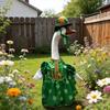 St. Patrick's Day Goose Outfit Irish Shamrock Porch Goose Clothes Fits 23" Cement Plastic Goose Statue for Outdoor Patio Lawn Yard Garden Decoration