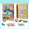 Preschool Wooden Geometry Puzzle Blocks For Early Learning And Brain Building