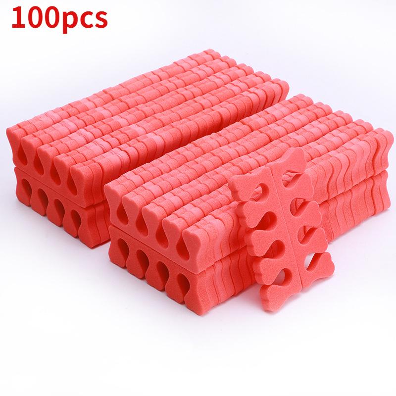40/100PCS Nail Art Toe Separators Fingers Foots Sponge Soft UV Gel Polish Beauty Tools Manicure Pedicure Pack Nail Kits