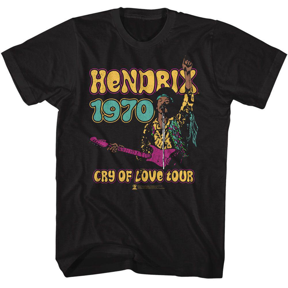 Jimi Hendrix Swirly Text Band TShirt Cotton Graphic Tee Unisex Women Summer Streetwear