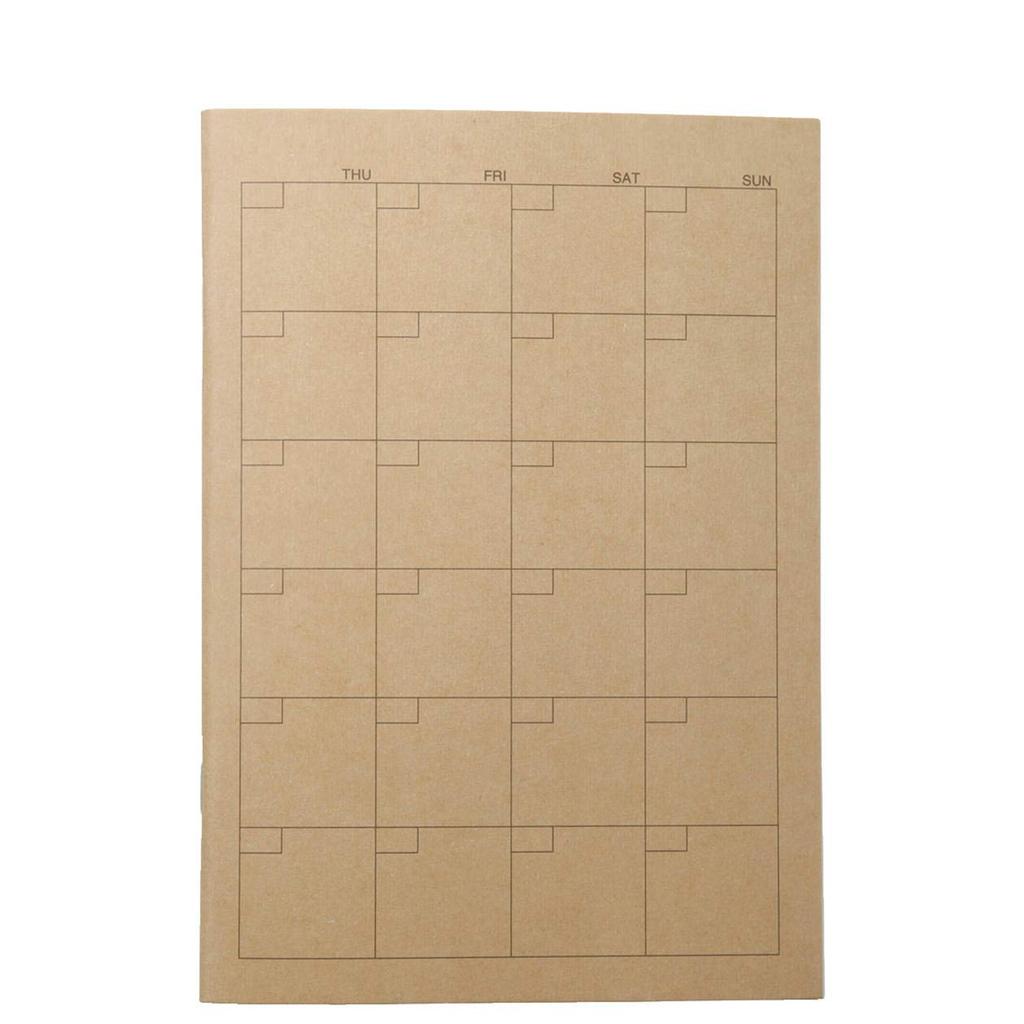 Muji A5 Schedule Notebook - Monthly Use 32 Sheets