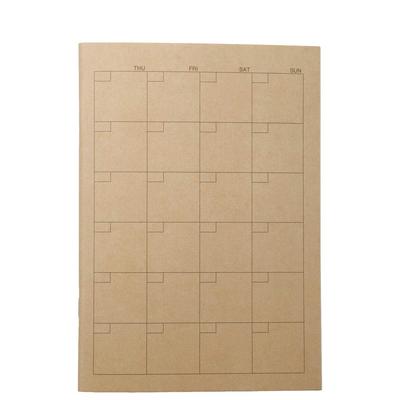 Muji A5 Schedule Notebook - Monthly Use 32 Sheets