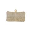 Luxury Design Women Evening Clutch Bag Shoulder Bag Party Wedding Prom Birthday Long Square Bags Pleated Elegant Handbag Purse