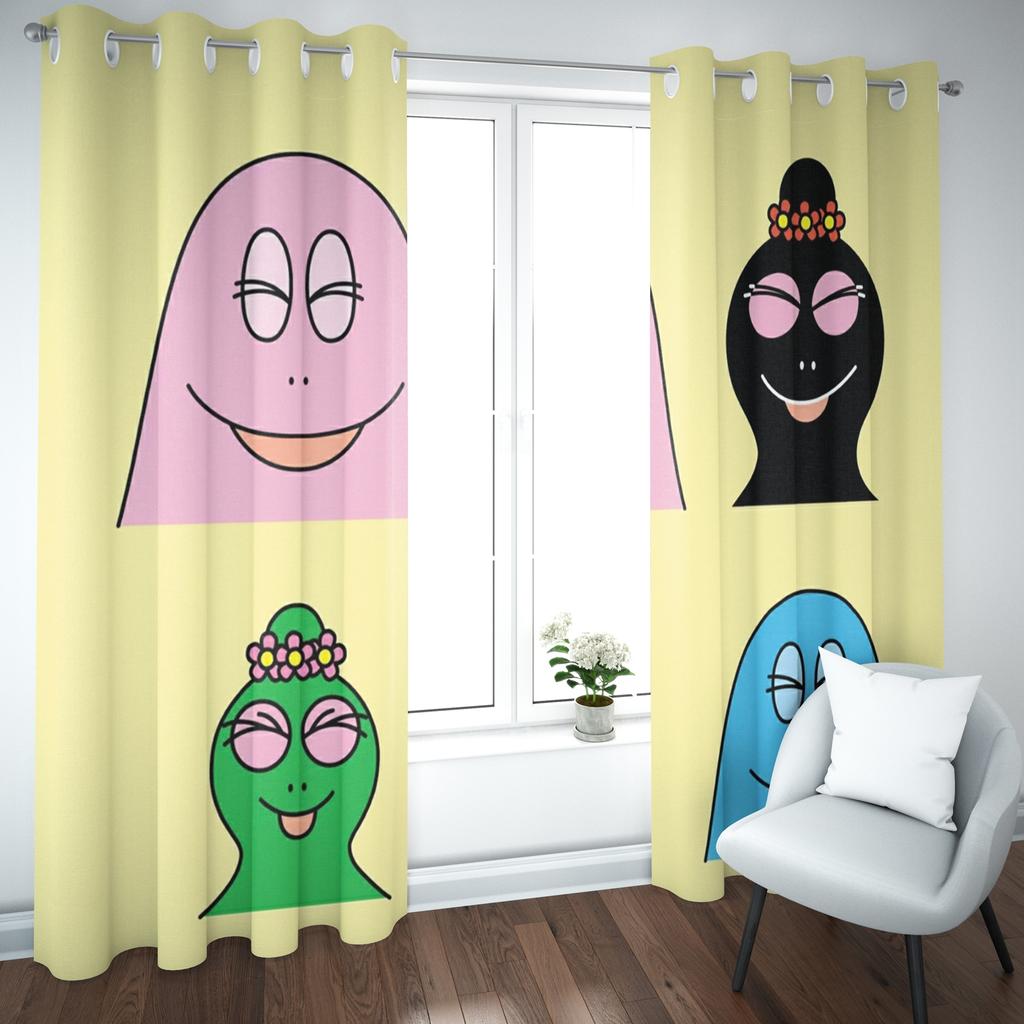 Barbapapa Cartoon Curtain Bedroom Window Animation Blackout Children Room Fashion Style Home Decoration
