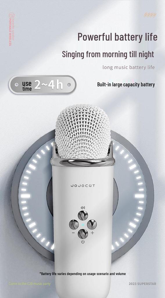 Children's Wireless Bluetooth Karaoke & Education Microphone Speaker