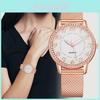 Womens Fashion Square Dial Quartz Watch With Glow Function For Office And Daily Use