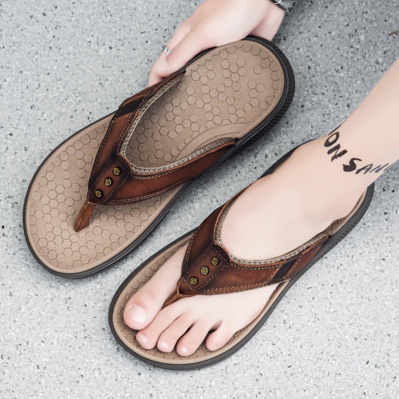 Fashion Summer casual men's slippers Breathable and Comfortable Luxury Style Outdoor leisure beach Street Plus Size Quality shoes