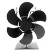 6-listý kamnový ventilátor pro krbové kamna Vysoce účinný Tichý krbový ventilátor Pro kamna na dřevo