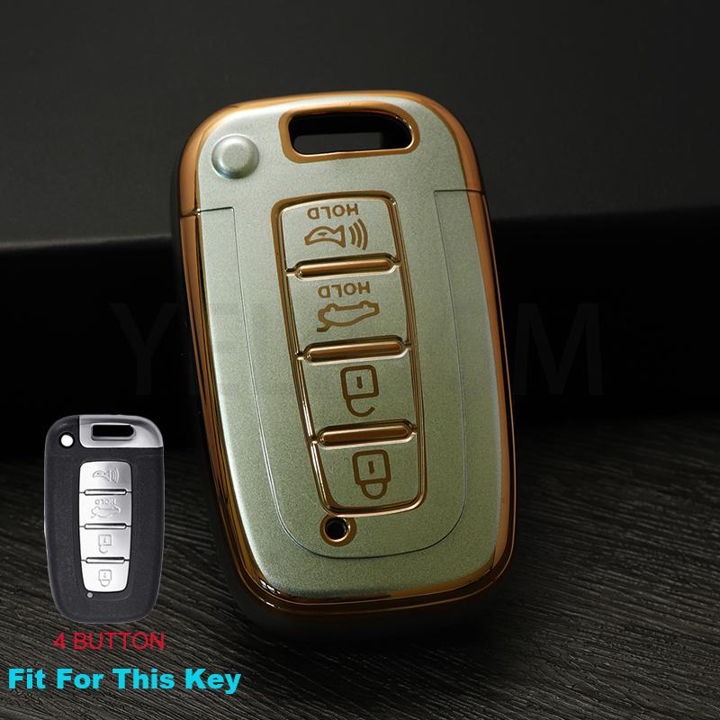 3 4 Button For Hyundai IX35 Elantra Sonata 8 9 For Kia Sportage K5 K2 Sorento Optima Forte 2011-2016 Smart Key Case Cover Fob