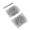 100pcs Double  Skirting Thread Seamless Nail Secure Fixation Metal Double Ended Baseboard Nails