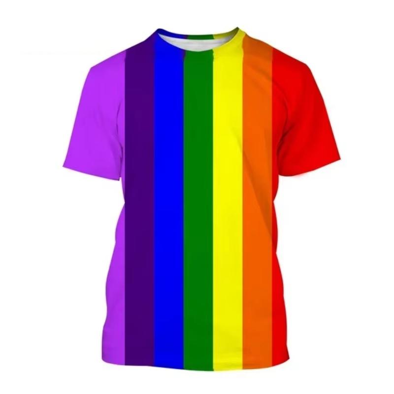 Summer Round Neck 3D Colorful Abstract Art & Geometric Pattern Printed Fashionable Casual Short Sleeved Children's Boy and Girl Kids Unisex T-shirts