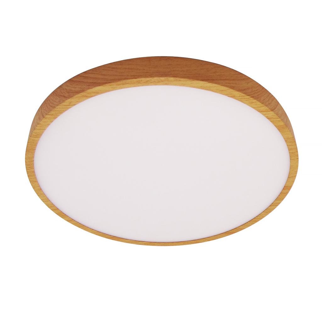 Plafon Riberio Led Drewniany Wood Alu Italux Plf-75689-Wd-3K