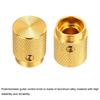 uxcell Set Aluminum Potentiometer Inner Diameter x Outer Diameter x Universal Control Knobs for Guitar and Oval Gold Finish 8-Piece Knobs, 1/4" (6mm)