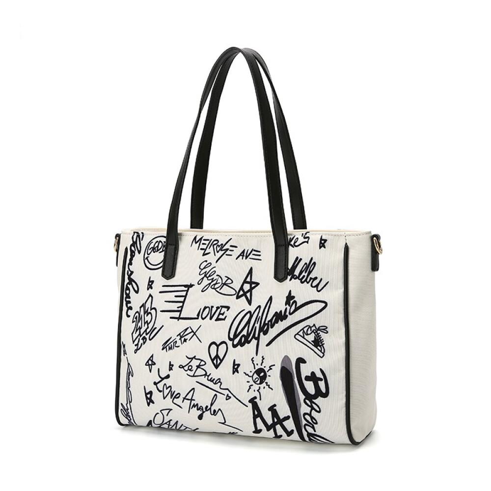 Graffiti Canvas Bag New Fashion Large Capacity Tote Bag Large Bag Birthday Gift Length 30cm High 26cm Wide 9cm