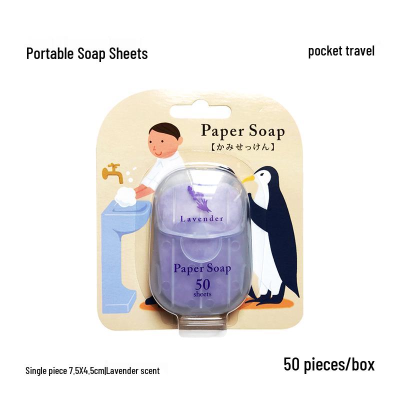 Portable Antibacterial Soap Sheets for Travel and School