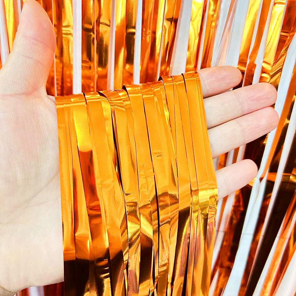 Laser Regnsilke Toppgardin, 1x2m - Bakgrundsdekoration för Födelsedagsfest