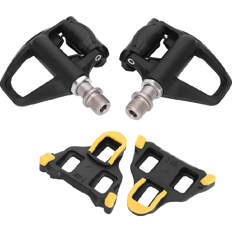 Mountain Bike Locking Pedals Crank Cleats Antiskid Bicycles Pedals Adapters for Improved Grip and Safe