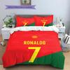 CR7 Pattern Bedding,Quilt Set Quilt Cover Pillowcase Home Birthday Gift (1 * duvet cover + 2 * pillowcase, without core)