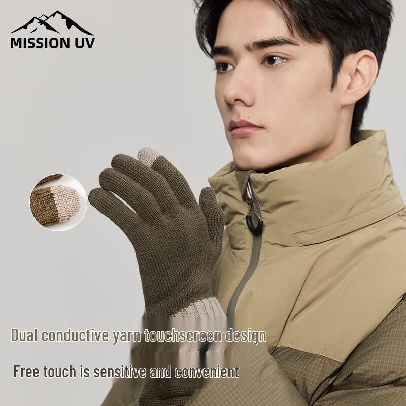MISSION UV Wool Cycling Touchscreen Gloves
