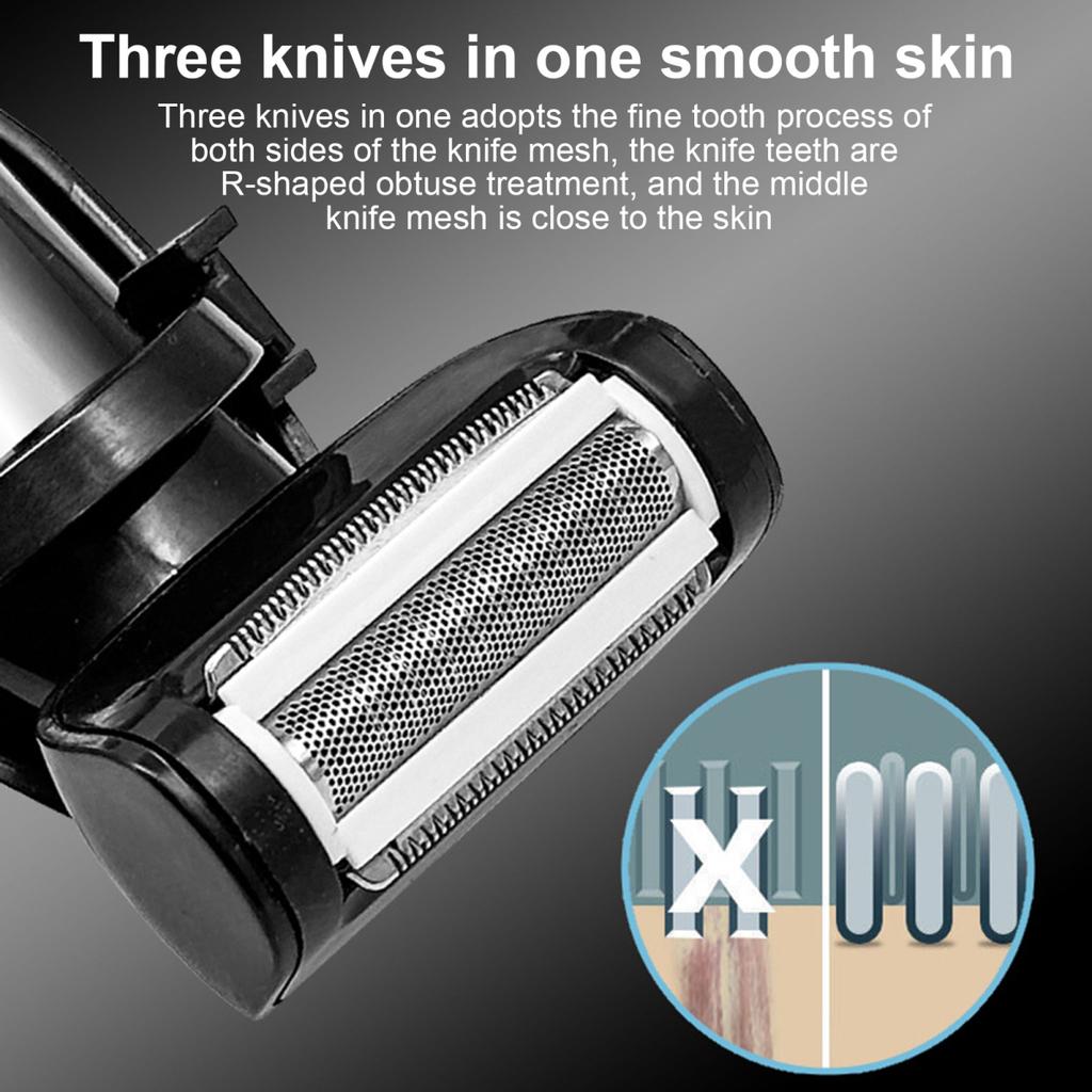 Electric Back Shaver with Ergonomic Handle IPX7 Waterproof Men Body Hair Trimmer USB Rechargeable Handheld Hair Remover Tool