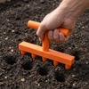 Plastic Handheld Sowing Tool 5-Prong Depth Marker Tool Seeder Spreader Planter  Flower Planting