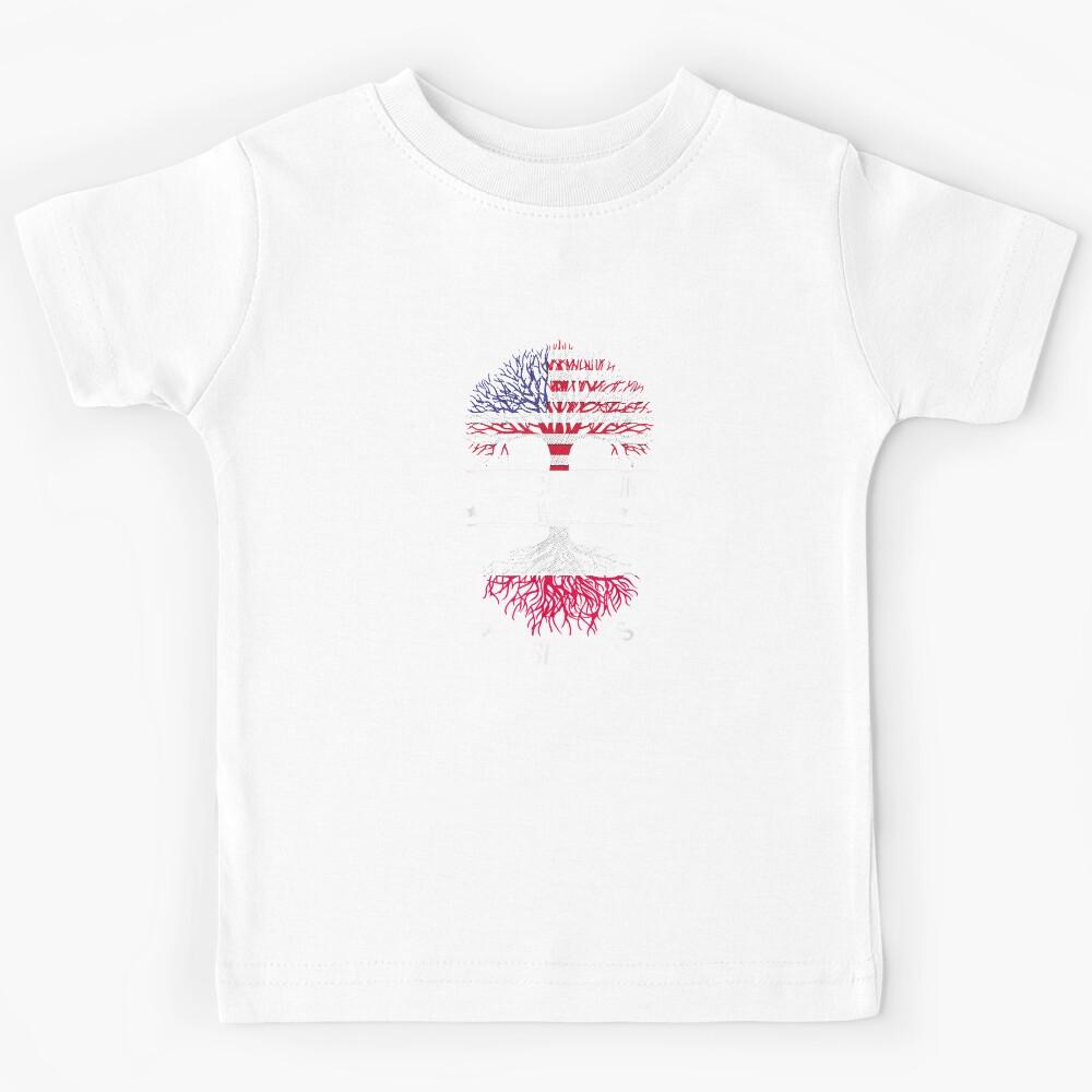Polish Roots Ancestry Immigrant Patriotic USA Poland Flag Kids T-Shirt 150