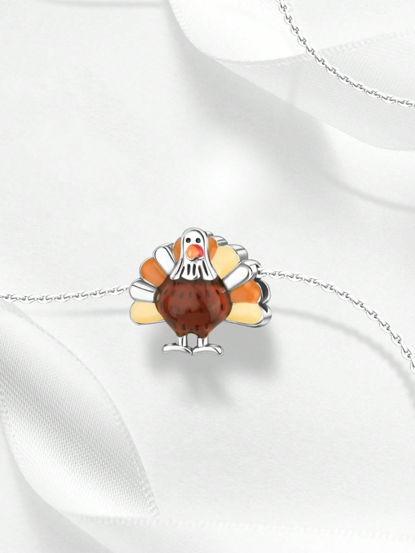 Шармы Плата Благодарение Индейка Хлеб Пшеница Бусины Шарм Покрытие Медь Подходит Шармы Оригинальный Браслет Для Изготовления Украшений Diy Шарм