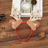 1Pc Christmas Cute Deer Antler Bell Plastic Headband for Holiday Parties, Living Room Window, Glass Door