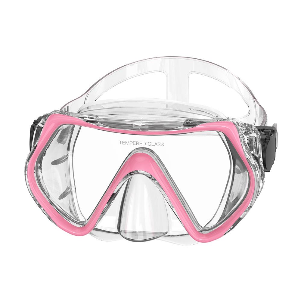 Unisex Large-Frame Diving Mask - Fashionable, HD, Anti-leak, Waterproof Snorkeling Gear